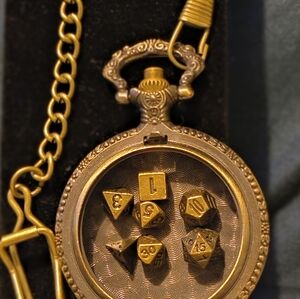 DND dice pocket watch